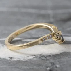 Reverse Ombre Diamond Wedding Ring, Duchess Setting, 14k Yellow Gold 7 Reverse Ombre Diamond Wedding Ring, Duchess Setting, 14k Yellow Gold -Point No Point Studio Store REVERSEOMBREWBYG 3