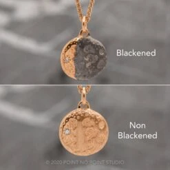 Moon Phase With Gemstones Rose Gold -Point No Point Studio Store RG BLK acd2e676 2c59 4da2 8f9c 810e92a81c7d