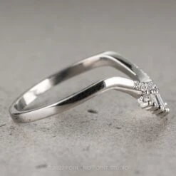 White Baguette Diamond Wedding Band, Margot Setting, 14k White Gold -Point No Point Studio Store RING 3 4249dc82 b45d 4932 b9ad 572291da9bf2