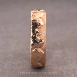 6mm Mountain Mens Wedding Ring, 14k Rose Gold 9 6mm Mountain Mens Wedding Ring, 14k Rose Gold -Point No Point Studio Store RING3 2 3f2aa2bc eeb2 4f16 867b 3edbbe0ef8fe