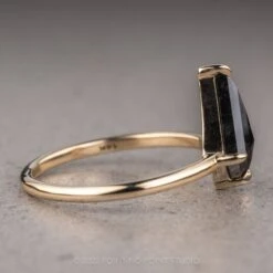 1.45 Carat Black Kite Diamond Engagement Ring, Jane Setting, 14K Yellow Gold -Point No Point Studio Store RING4 3 Copy a6f729c3 5de7 4f4d b950 6bc38f8eecb1