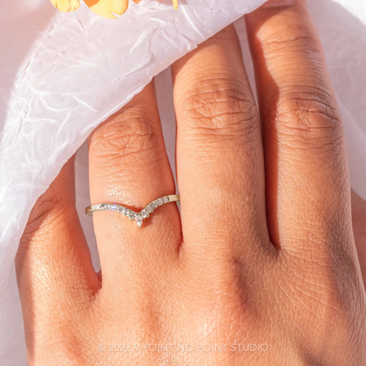 White Diamond Wedding Band, Robin Setting, Platinum 2 White Diamond Wedding Band, Robin Setting, Platinum - Image 2