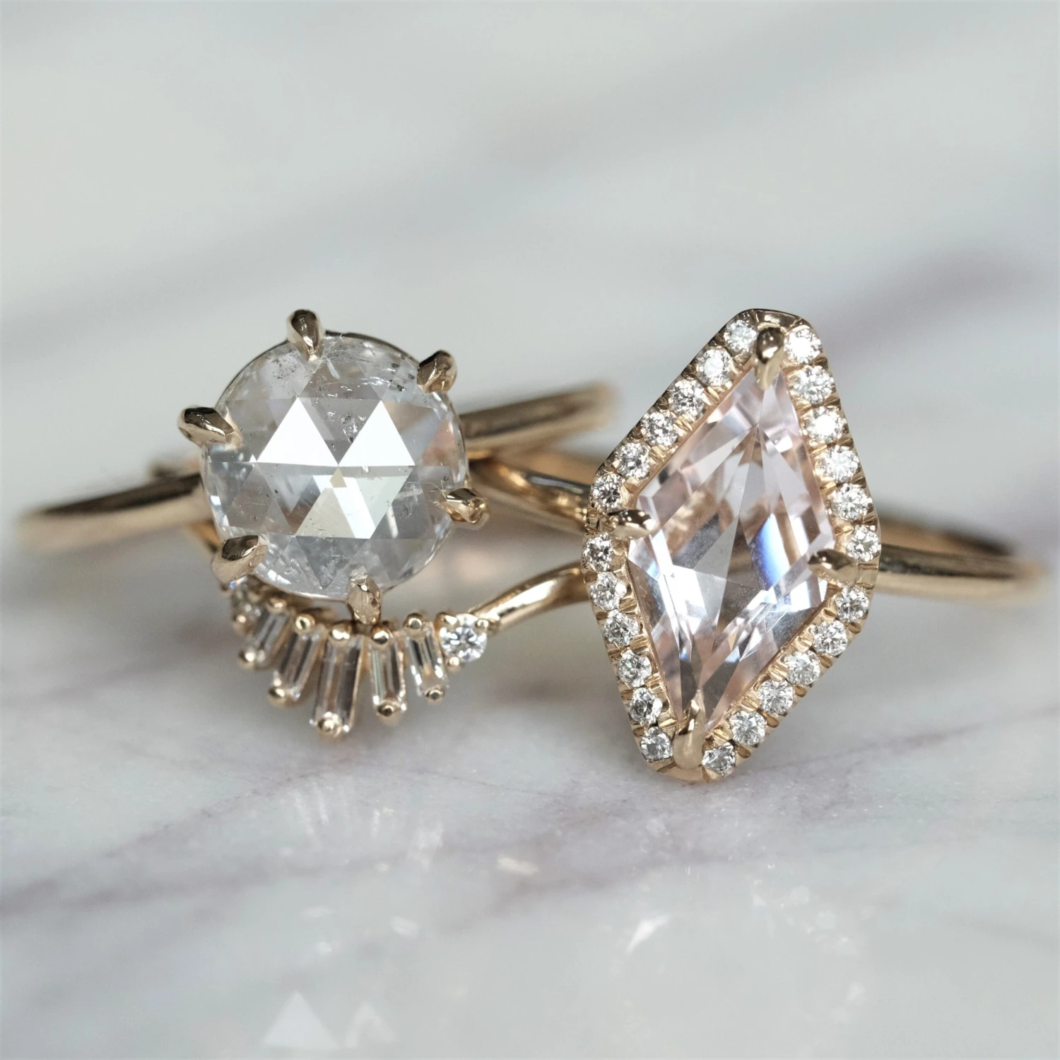 Wren Diamond Wedding Band, 14k Yellow Gold 5 Wren Diamond Wedding Band, 14k Yellow Gold - Image 5