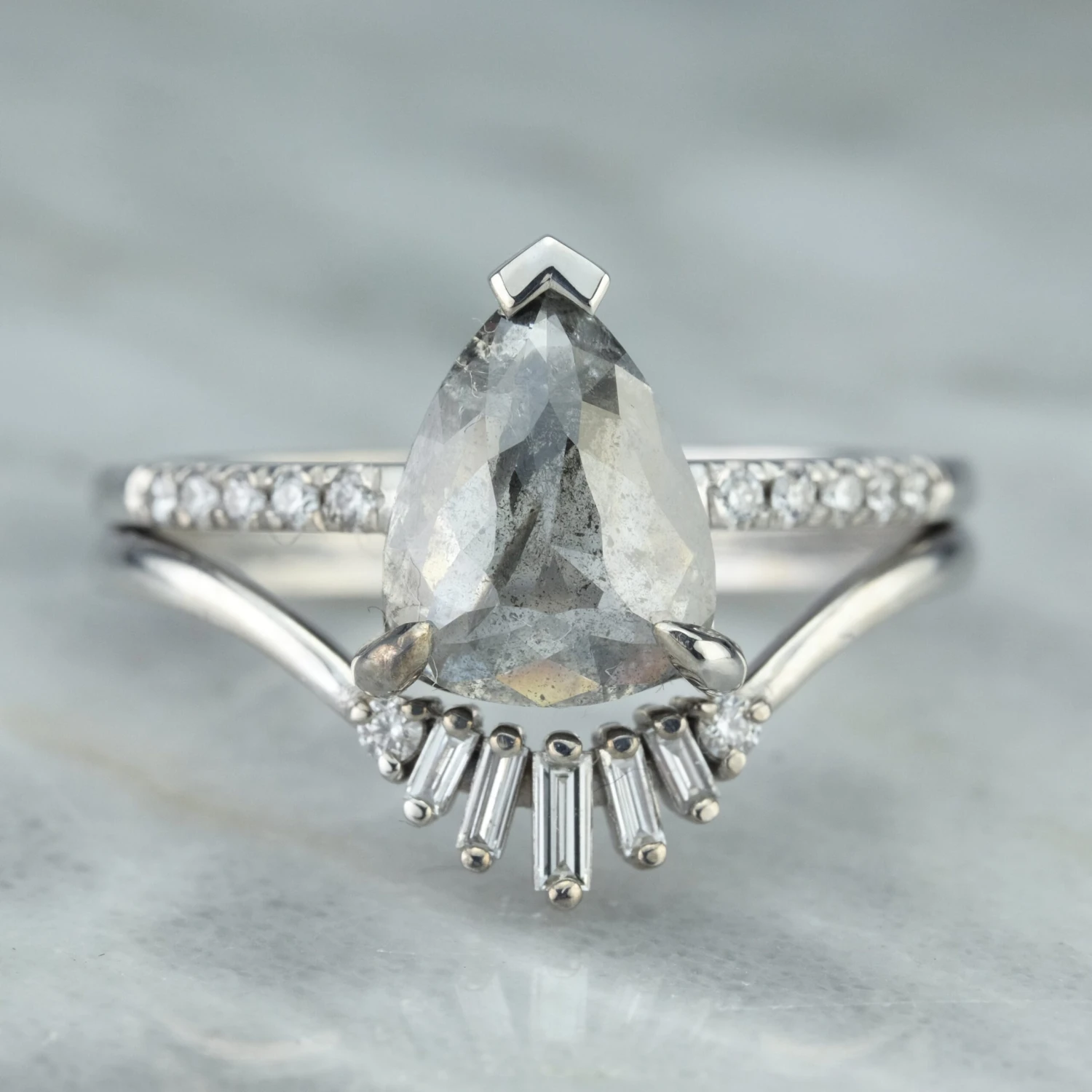 Wren Diamond Wedding Band, Platinum 8 Wren Diamond Wedding Band, Platinum - Image 8