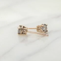 Salt & Pepper Diamond Studs, 14k Rose Gold 5 Salt & Pepper Diamond Studs, 14k Rose Gold -Point No Point Studio Store SFPH6285 c21d1205 627c 476e 9880 c60759464639