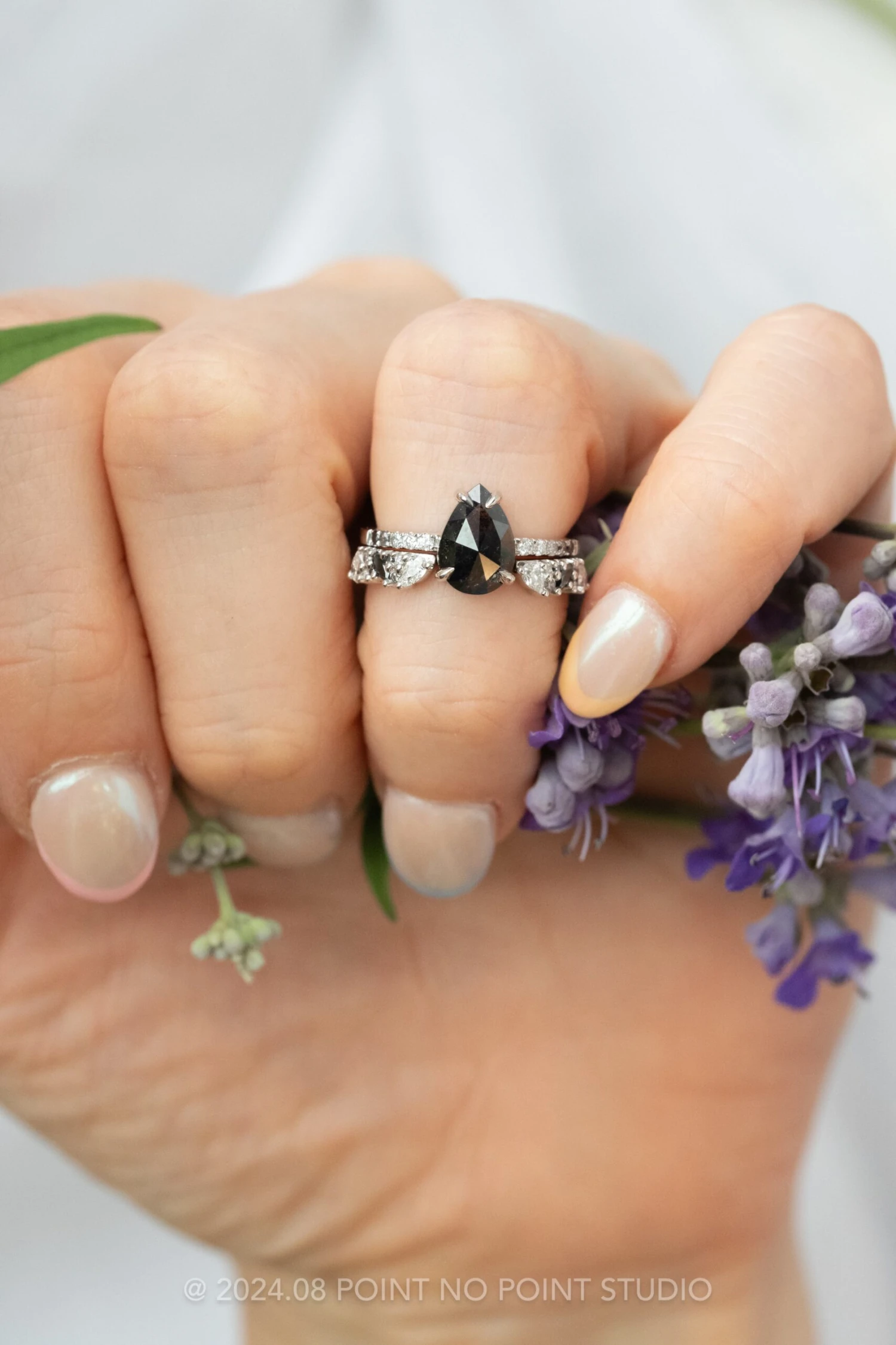 Ombre Diamond Wedding Cuff, Gemini Setting, Platinum 2 Ombre Diamond Wedding Cuff, Gemini Setting, Platinum - Image 2