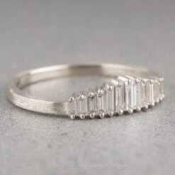 White Baguette Sparrow Diamond Wedding Band, Platinum 8 White Baguette Sparrow Diamond Wedding Band, Platinum -Point No Point Studio Store SPARROWWG 2 d76e5e2a daf5 4629 9914 3edca6da8ea2