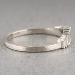White Baguette Sparrow Diamond Wedding Band, Platinum 9 White Baguette Sparrow Diamond Wedding Band, Platinum -Point No Point Studio Store SPARROWWG 3 59bbd0c0 0fb1 48ad ba12 c3220d760072