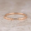 Vintage Harper Cuff Wedding Band, 14k Peach Gold