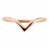 Vivian Wedding Band, 14k Peach Gold