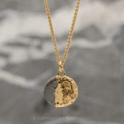 Moon Phase With No Stones Yellow Gold -Point No Point Studio Store WAXG NOSTONE YG