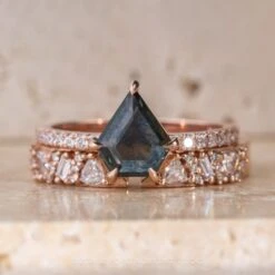 Diamond Wedding Cuff, Stardust Setting, 14K Rose Gold 13 Diamond Wedding Cuff, Stardust Setting, 14K Rose Gold -Point No Point Studio Store stardust ce111d19 4644 4dbb bc27 0a078fed27d5